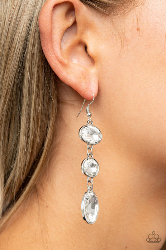 The GLOW Must Go On! - White Earring