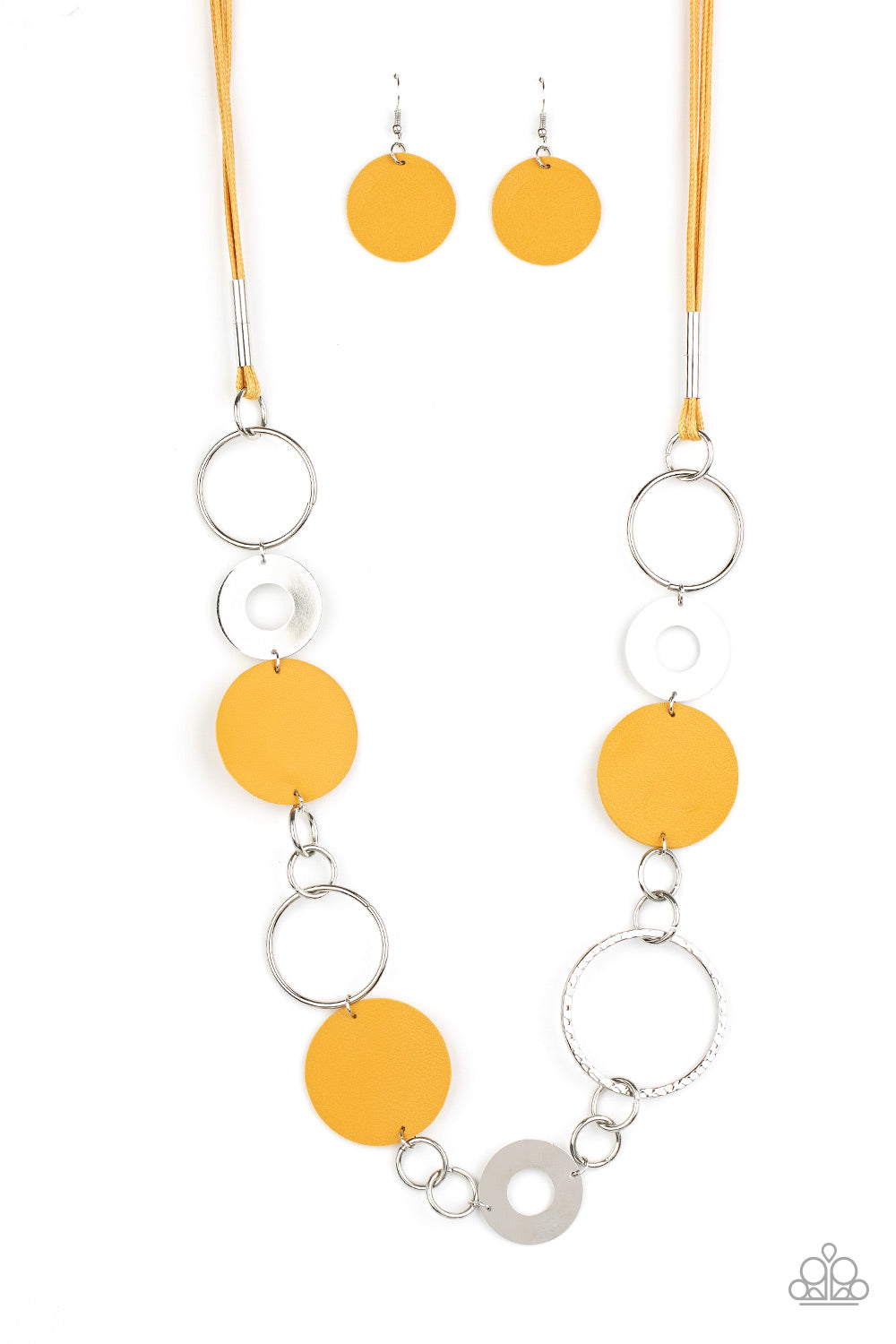 Sooner or LEATHER - Yellow Necklace
