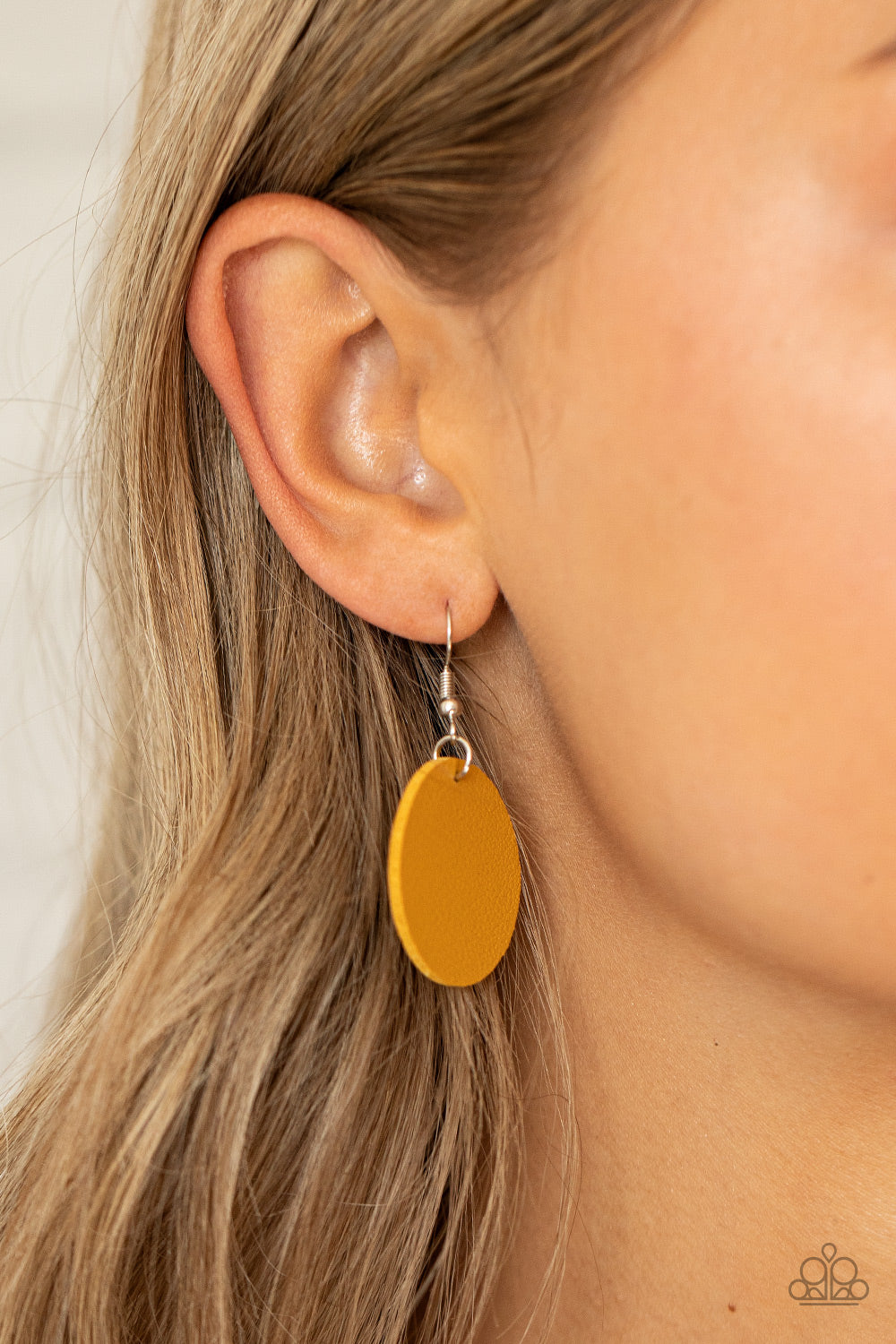 Sooner or LEATHER - Yellow Necklace