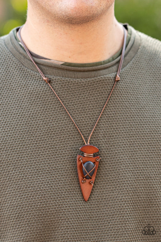 Hold Your ARROWHEAD Up High - Black Urban Necklace