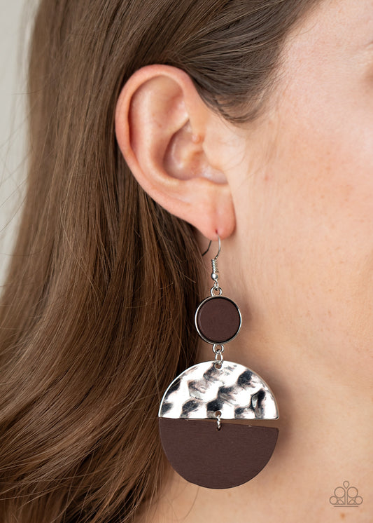 Natural Element - Brown Earring