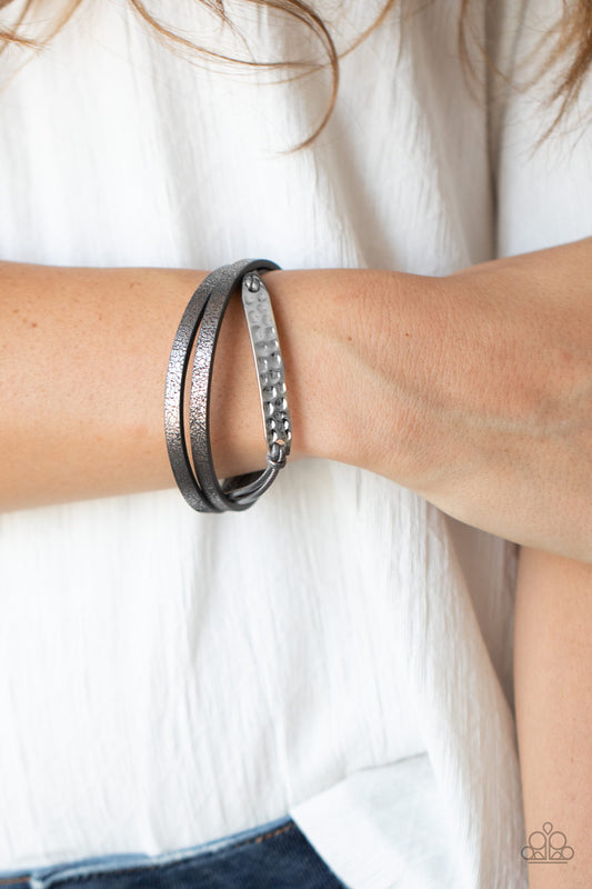 High-Strung Style - Silver Urban Bracelet