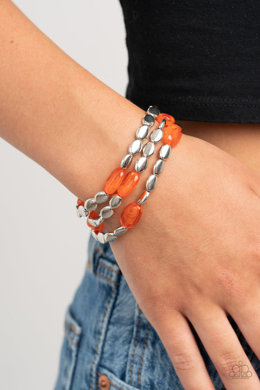 Sorry to Burst Your BAUBLE - Orange Bracelet
