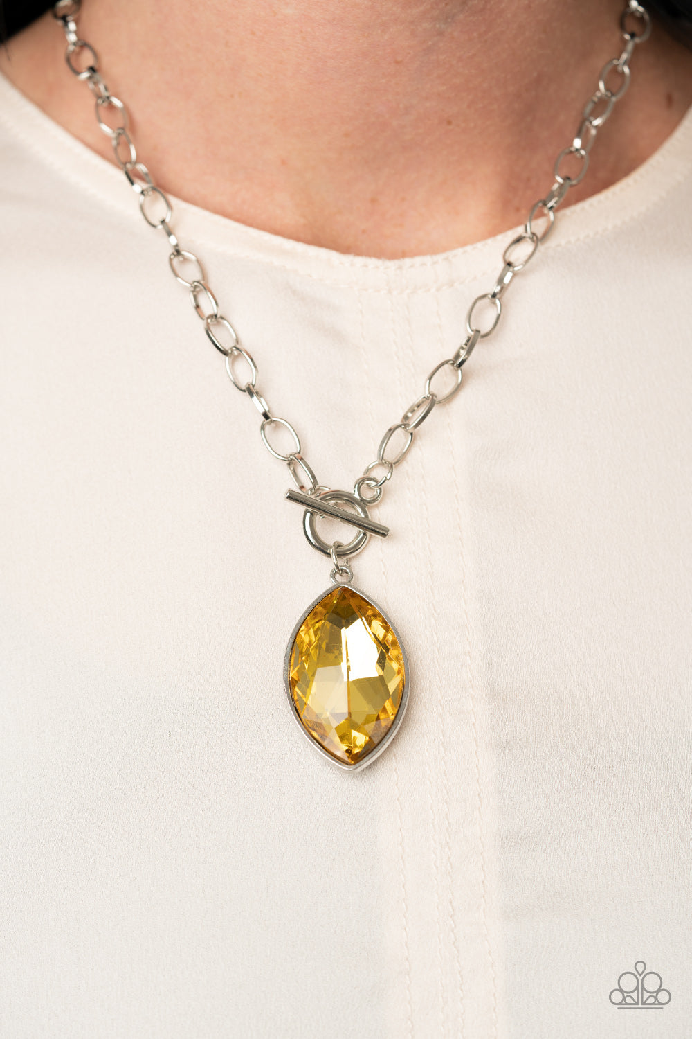 Unlimited Sparkle - Yellow Necklace