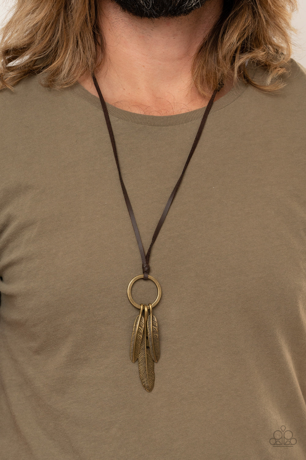 Bird Watcher - Brown Urban Necklace