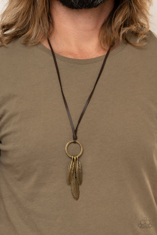 Bird Watcher - Brown Urban Necklace