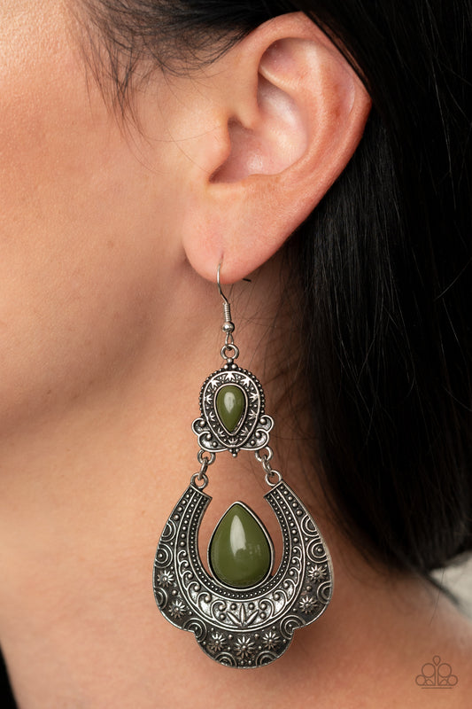 Rise and Roam - Green Earring