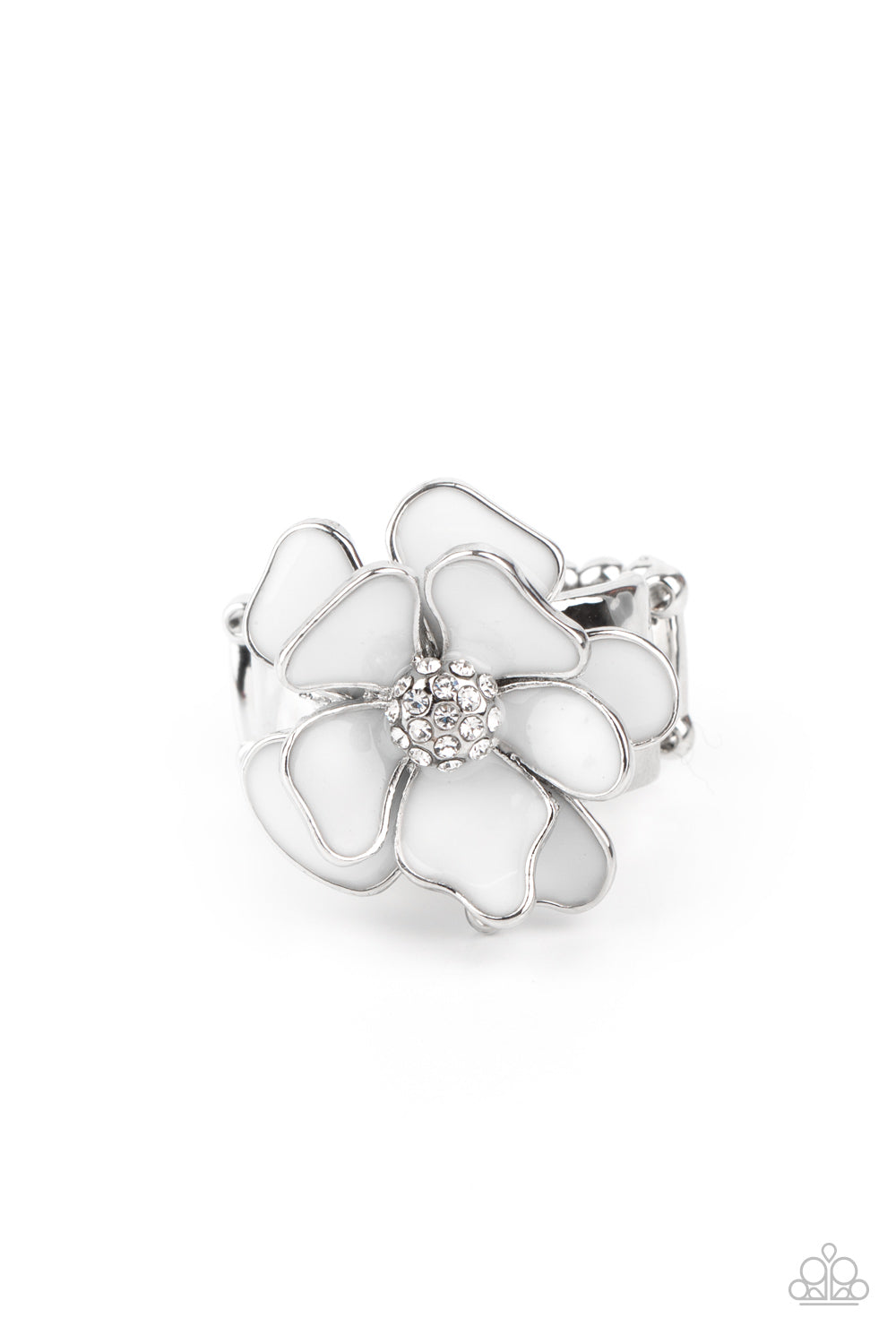 Hibiscus Holiday - White Ring 0084