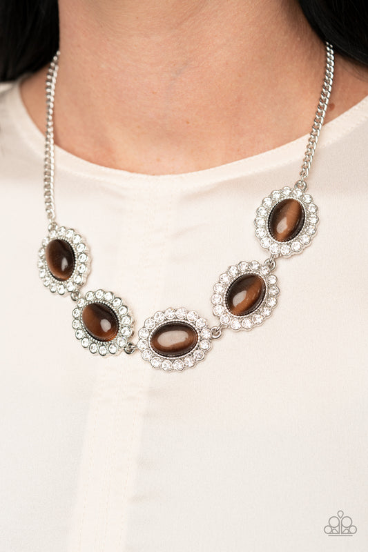 A DIVA-ttitude Adjustment - Brown Necklace