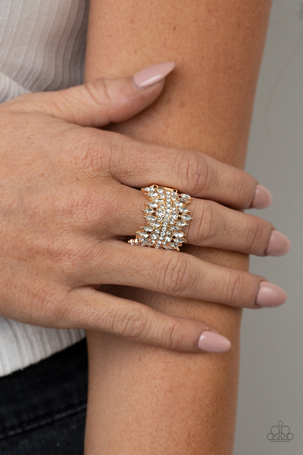 Cosmic Confetti - Gold Ring 0231