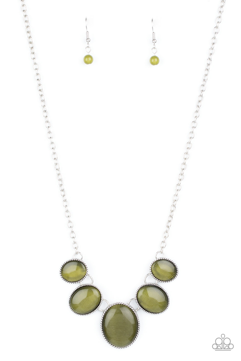 One Can Only GLEAM - Green Necklace
