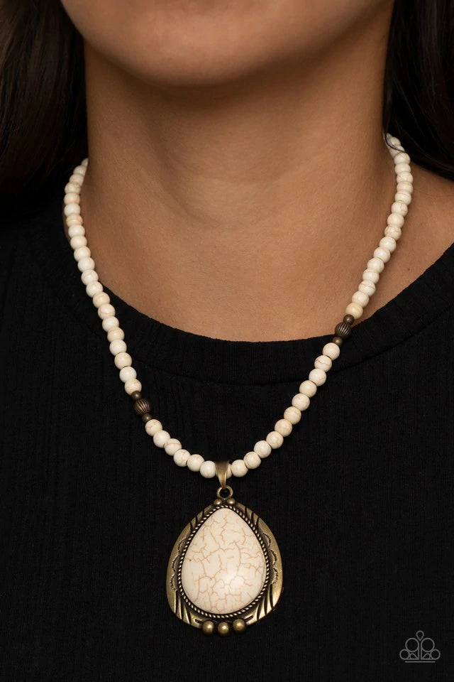 Evolution - Brass Necklace