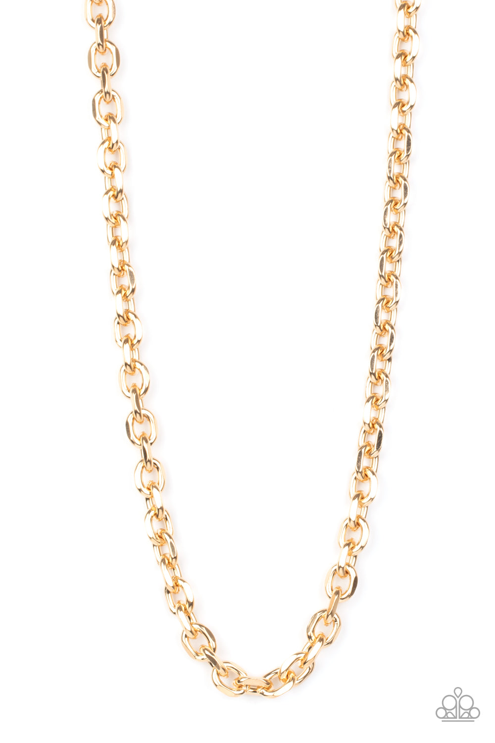 Steel Trap - Gold Mens Necklace
