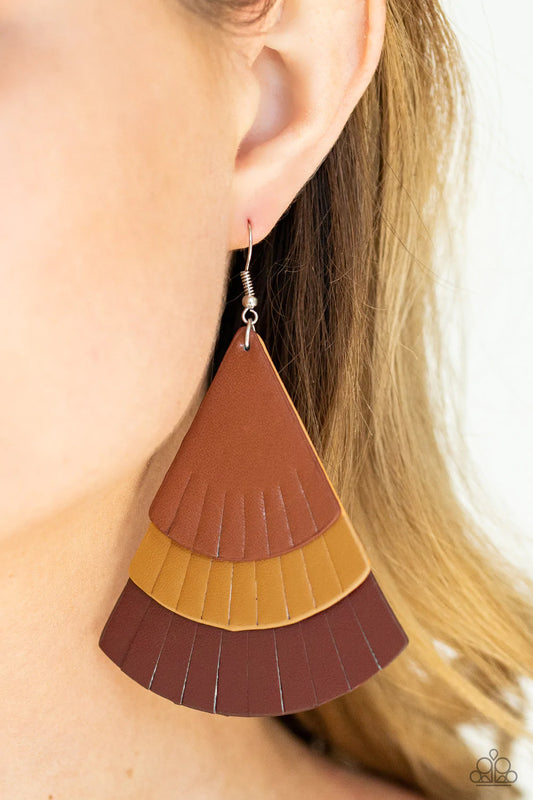 Huge Fanatic - Multi Leather Earring