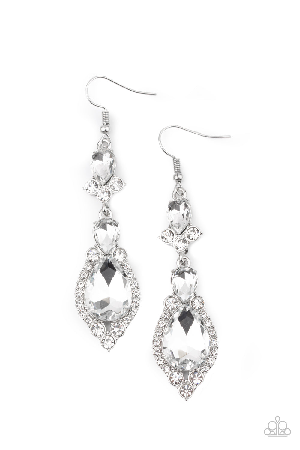 Fully Flauntable - White Earring