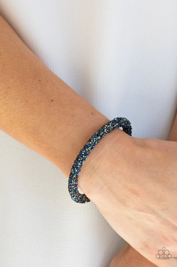 Roll Out The Glitz - Multi Coil Bracelet