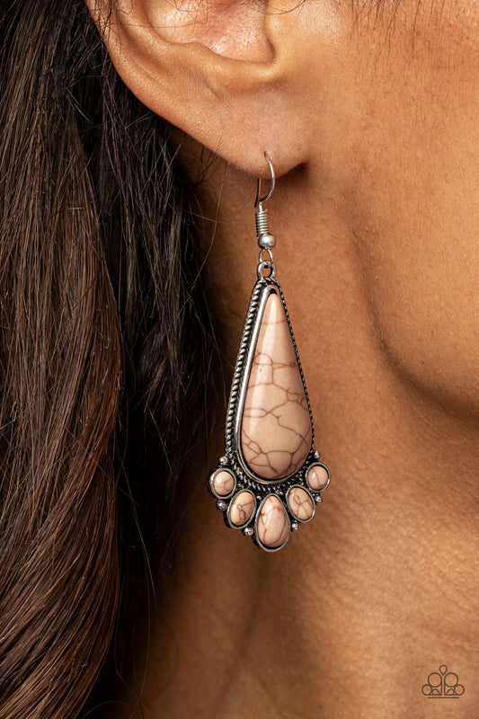 Rural Recluse - Brown Earring