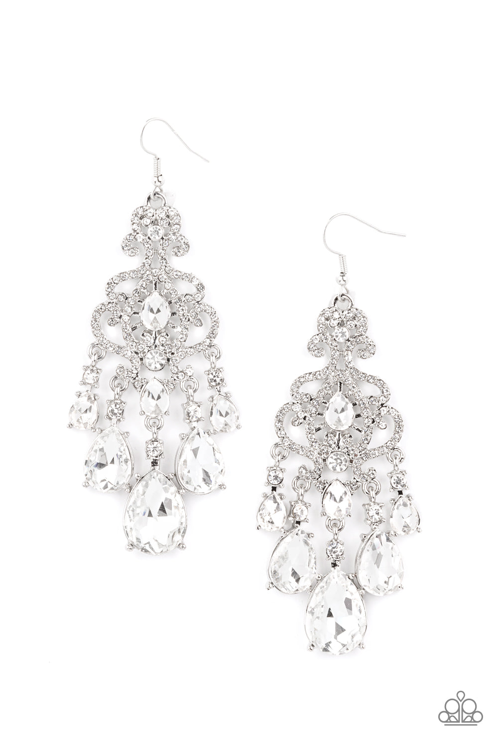Queen Of All Things Sparkly - White Earring (LOP)