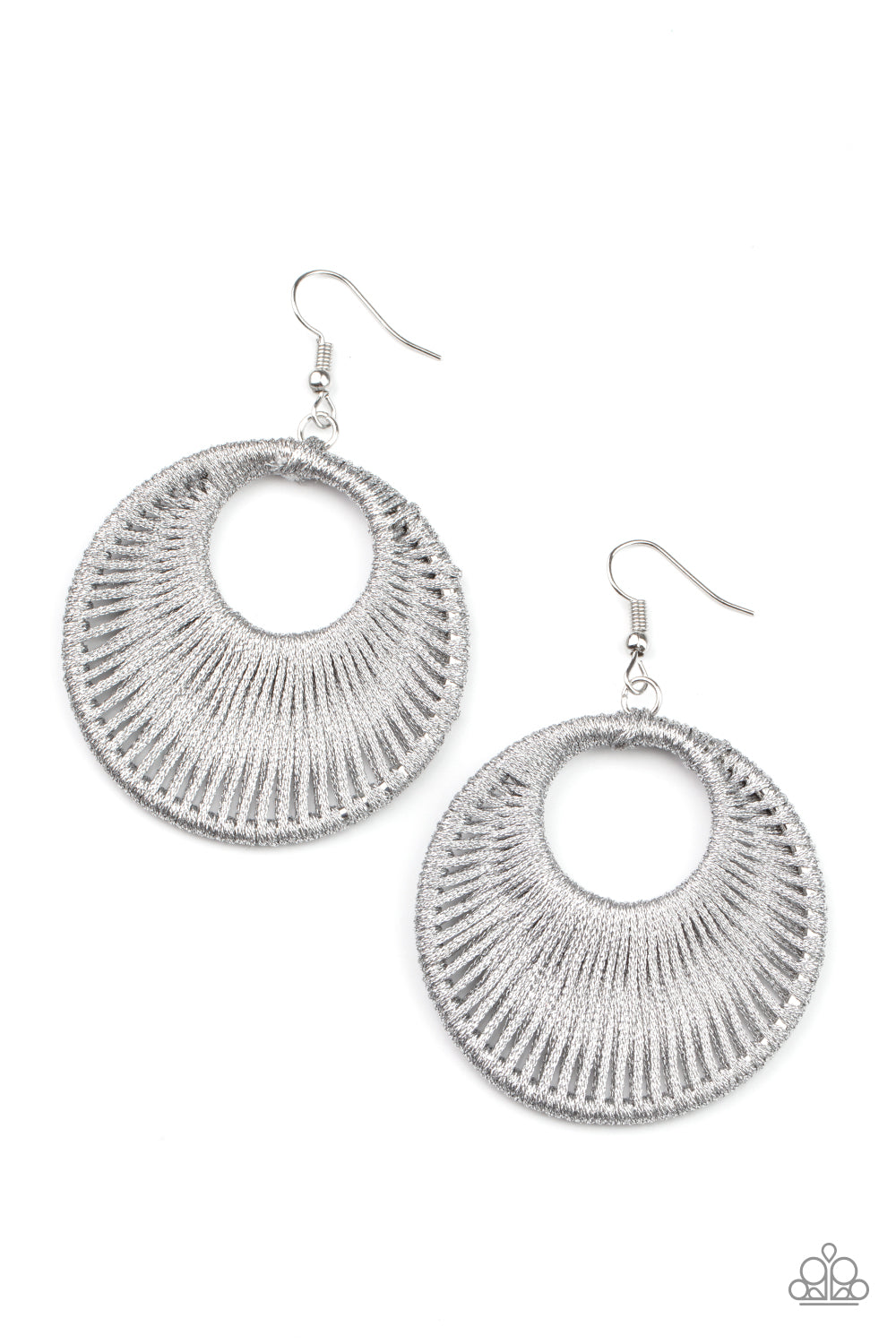 Weaving My Web - Silver Earring