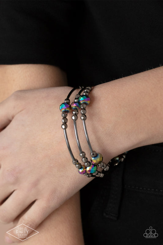 Showy Shimmer - Multi Coil Bracelet (LOP)