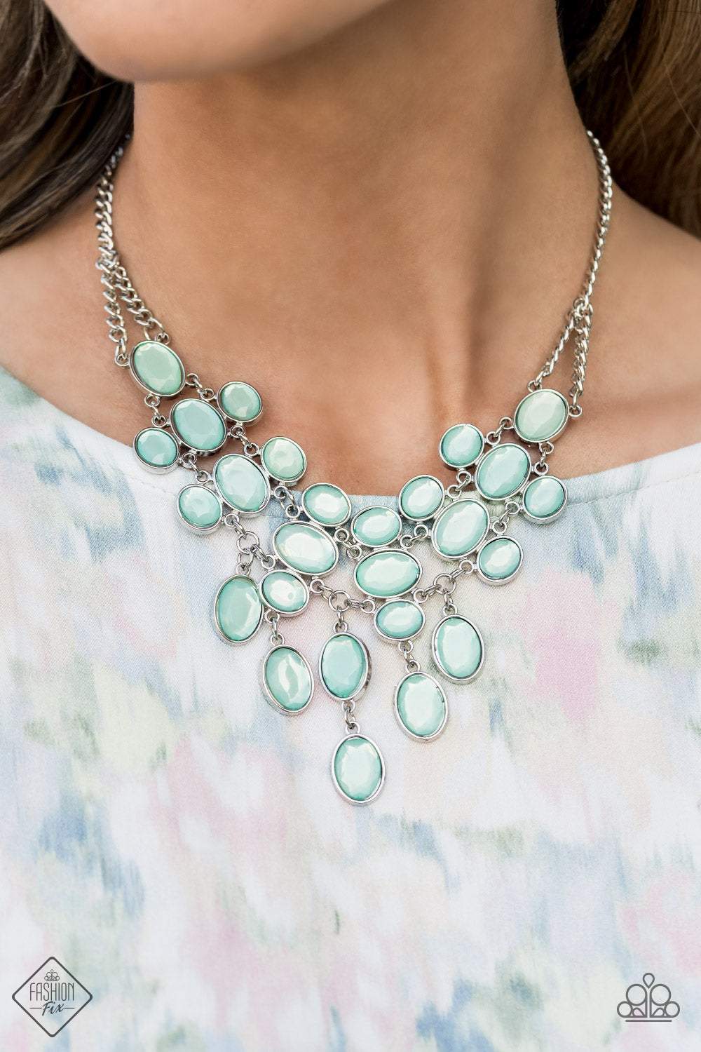 Serene Gleam - Blue Necklace