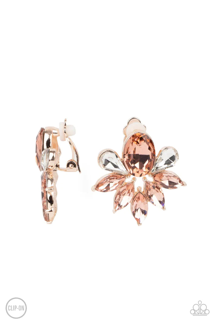 Fearless Finesse - Rose Gold Clip-On Earring