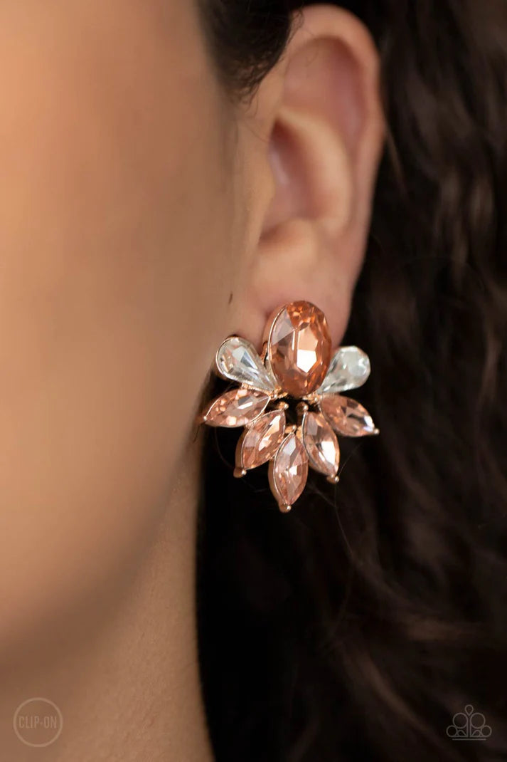 Fearless Finesse - Rose Gold Clip-On Earring
