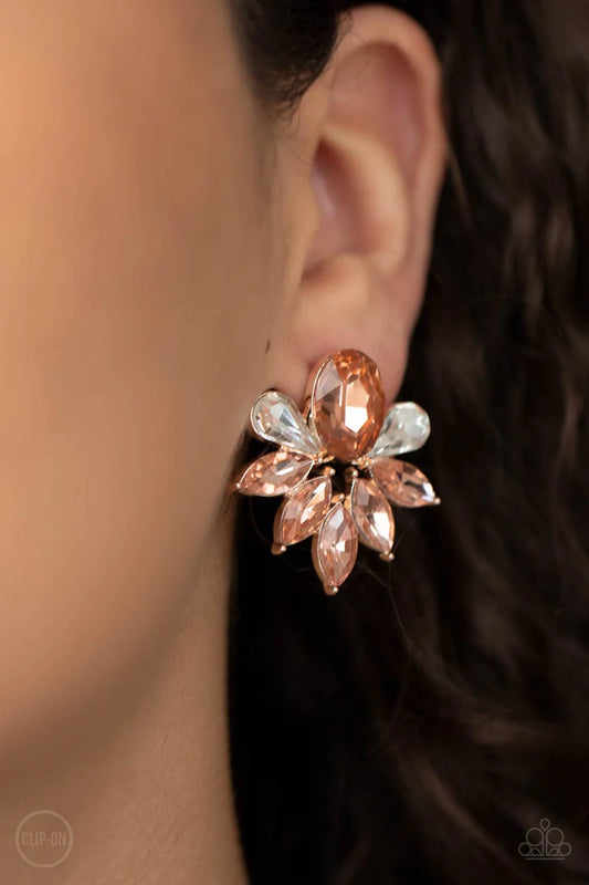 Fearless Finesse - Rose Gold Clip-On Earring