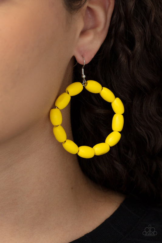 Living The WOOD Life - Yellow Wood Earring
