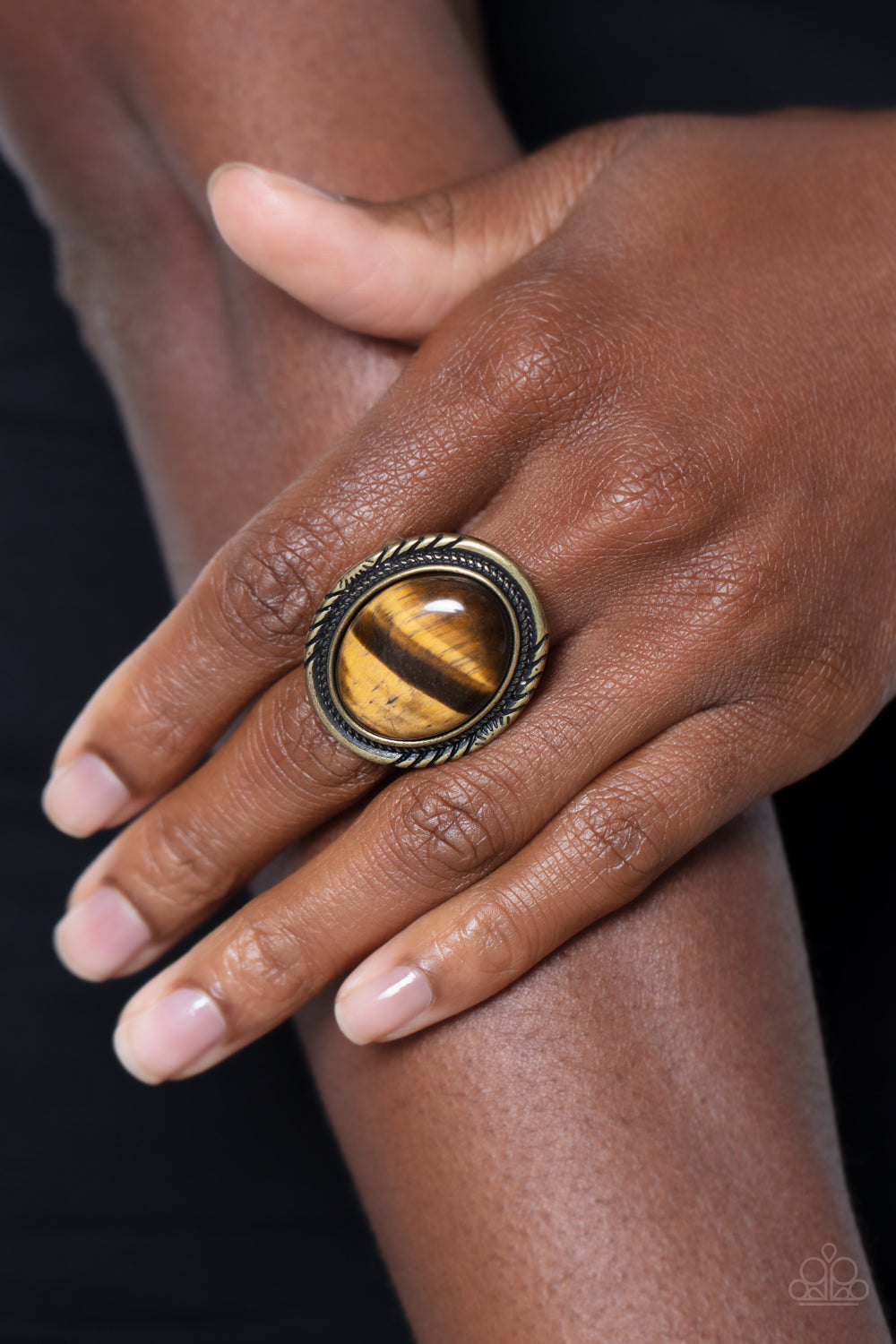 Stone Terrarium - Brass Ring 0192