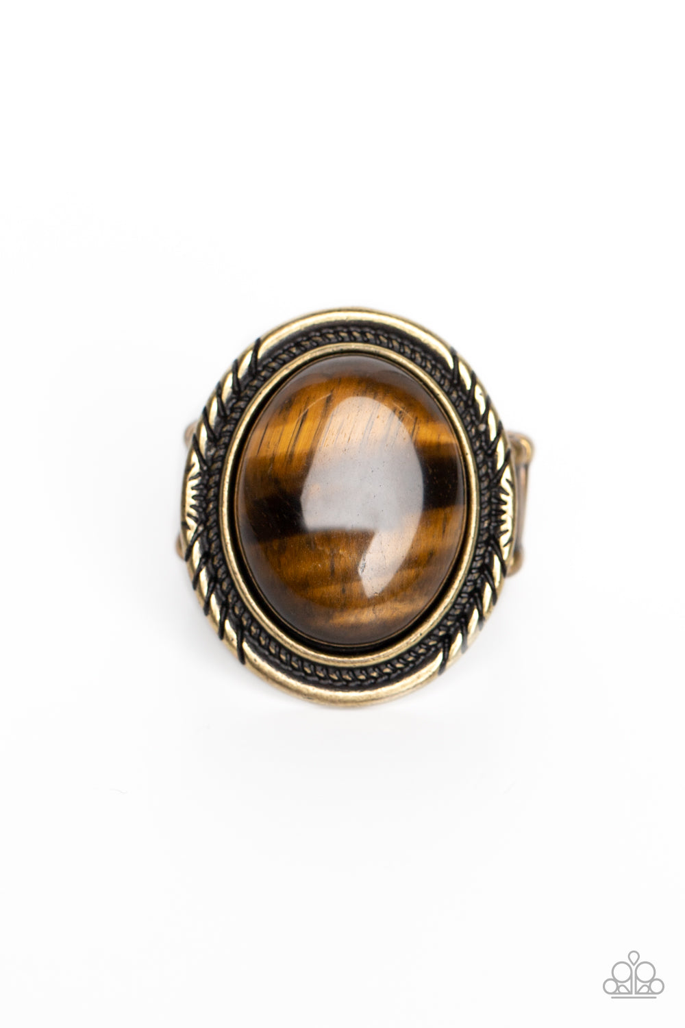 Stone Terrarium - Brass Ring 0192