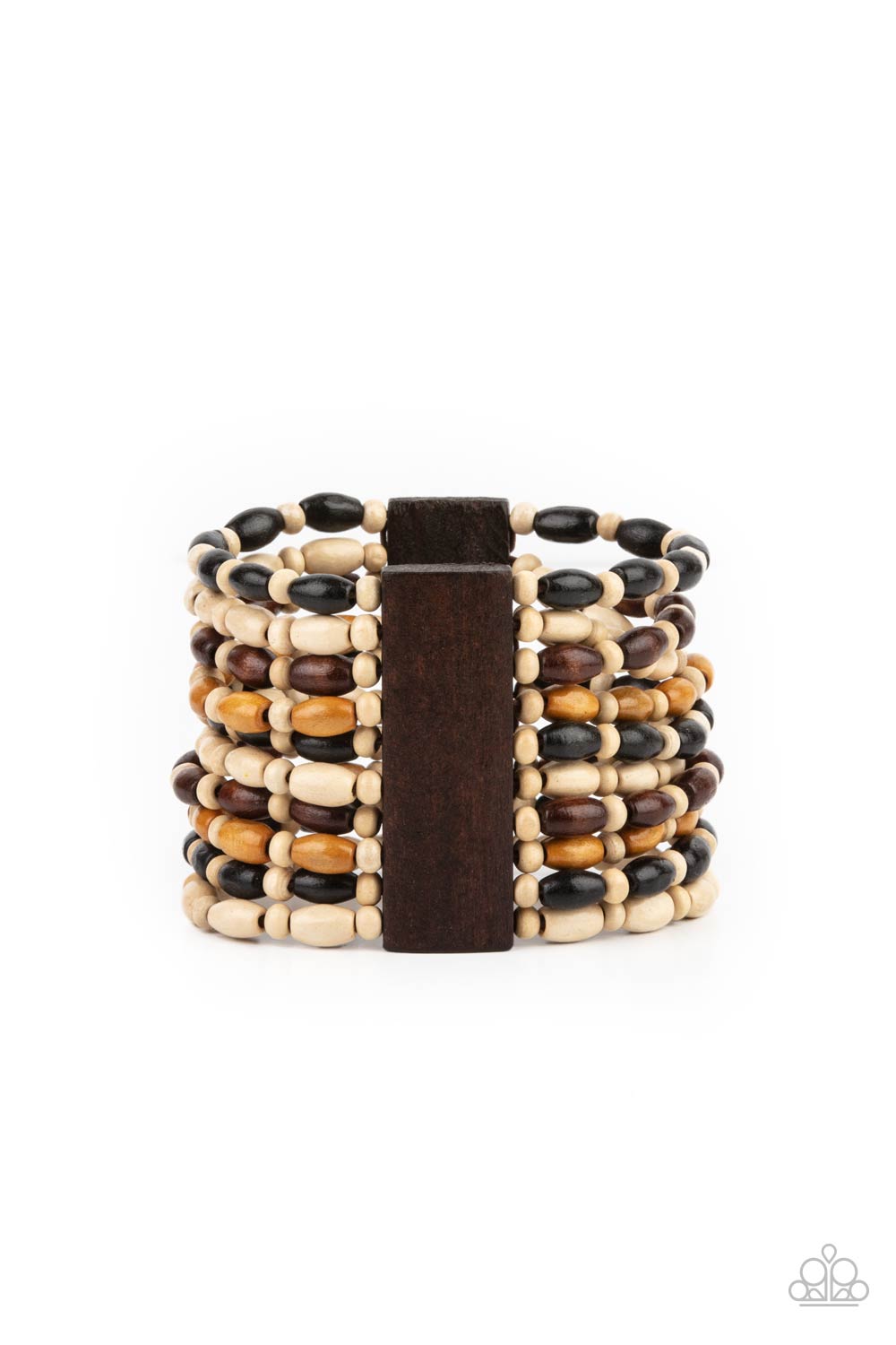 Cayman Carnival - Multi Wood Bracelet