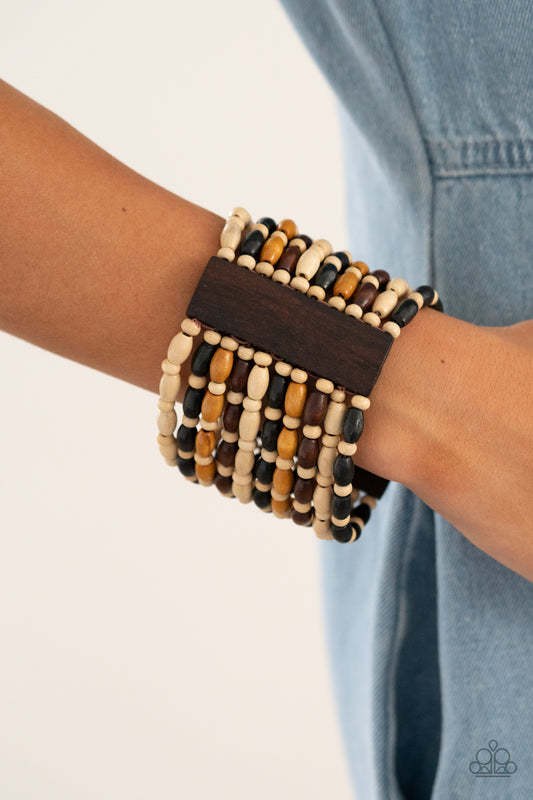 Cayman Carnival - Multi Wood Bracelet