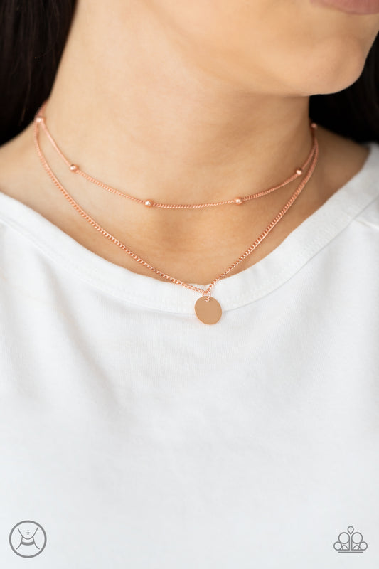Modestly Minimalist - Copper Choker Necklace