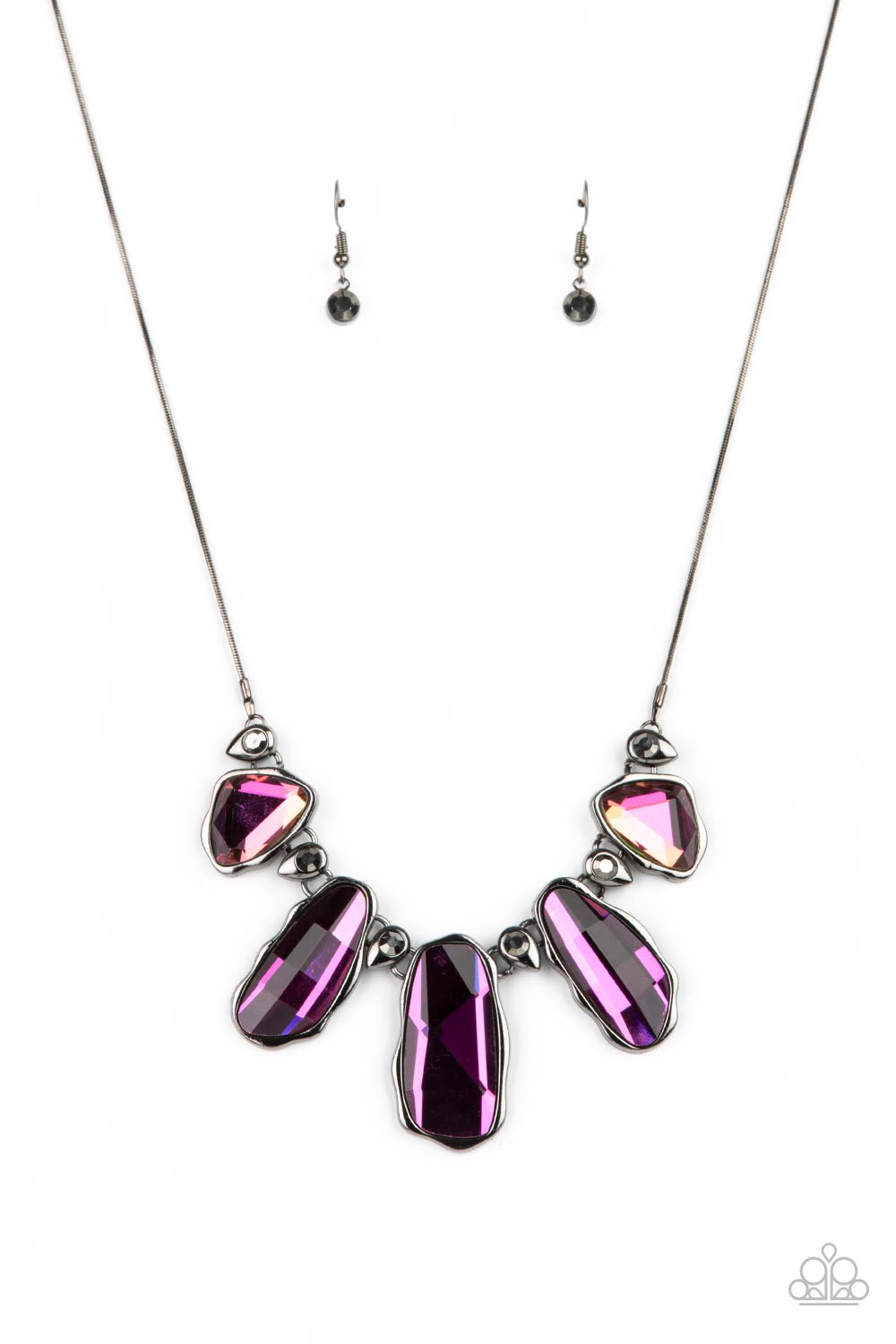 Cosmic Cocktail - Multi Oil Spill Necklace