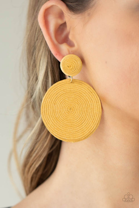 Circulate The Room - Yellow Earring