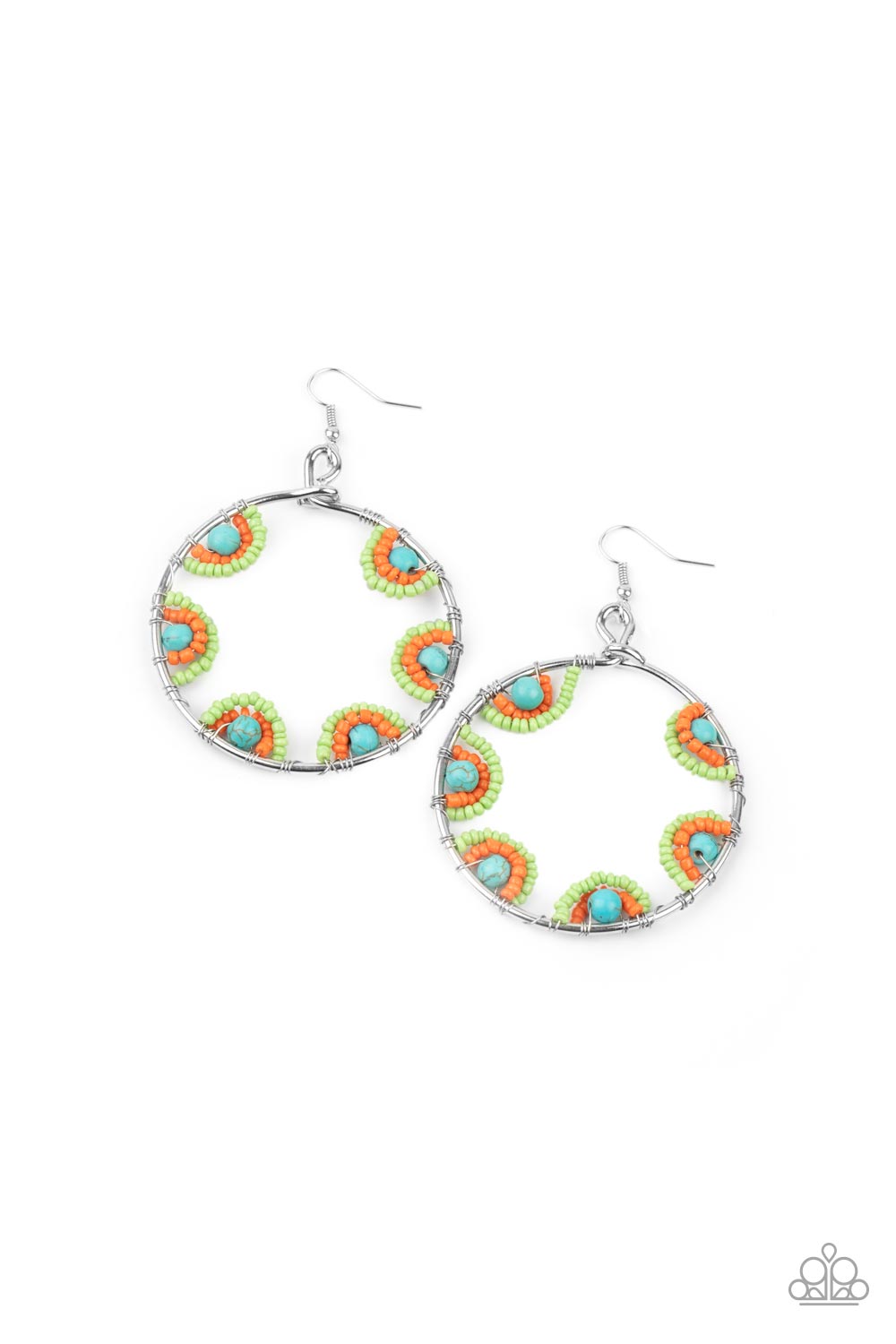 Off The Rim - Multi Seed Bead Earring