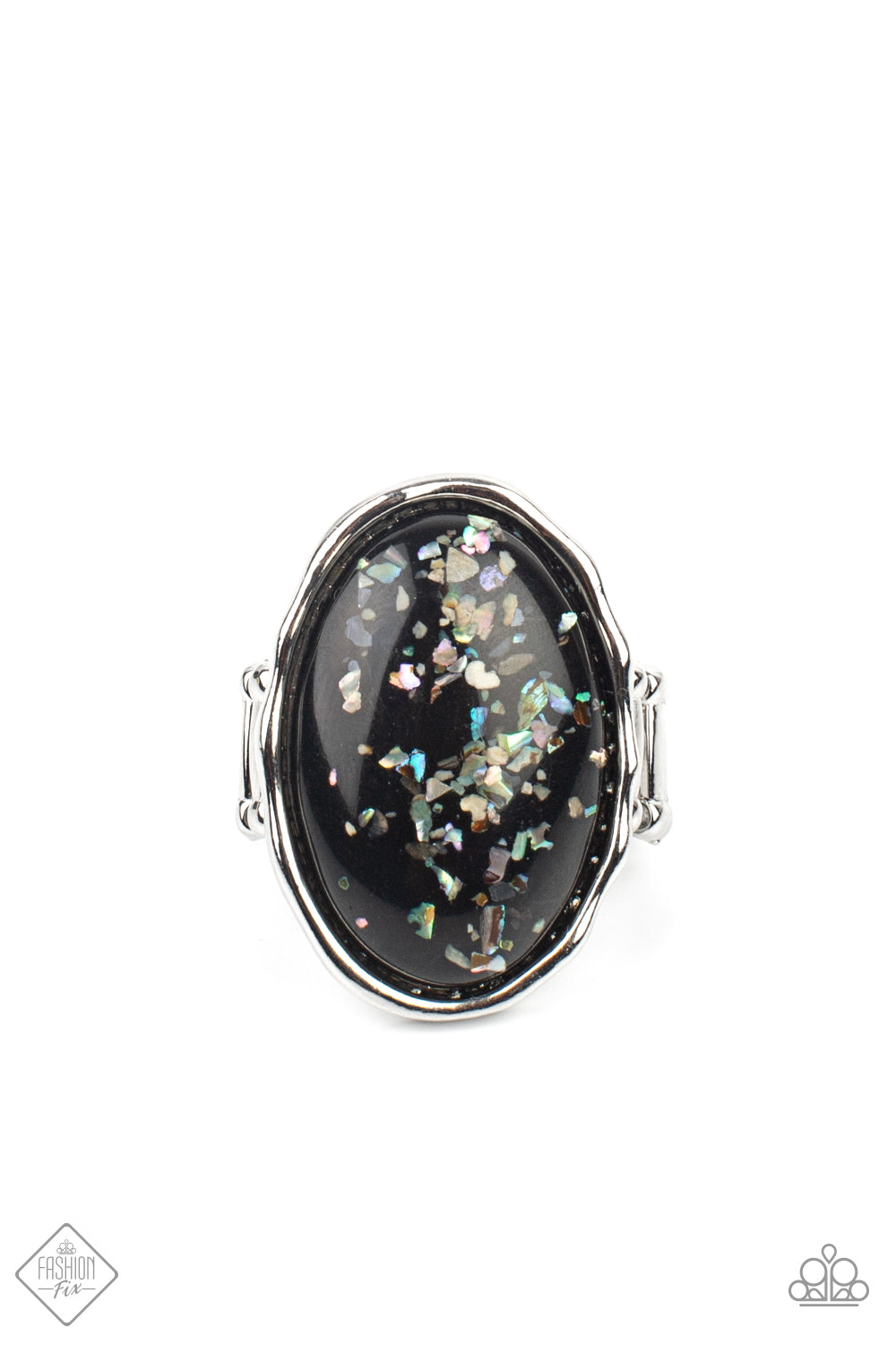 Glittery With Envy - Black Ring 0142