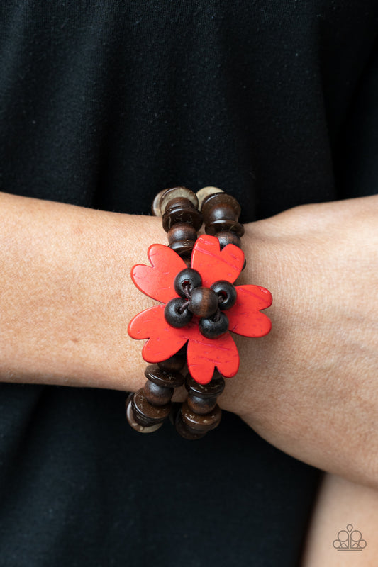 Tropical Flavor - Red Wood Bracelet