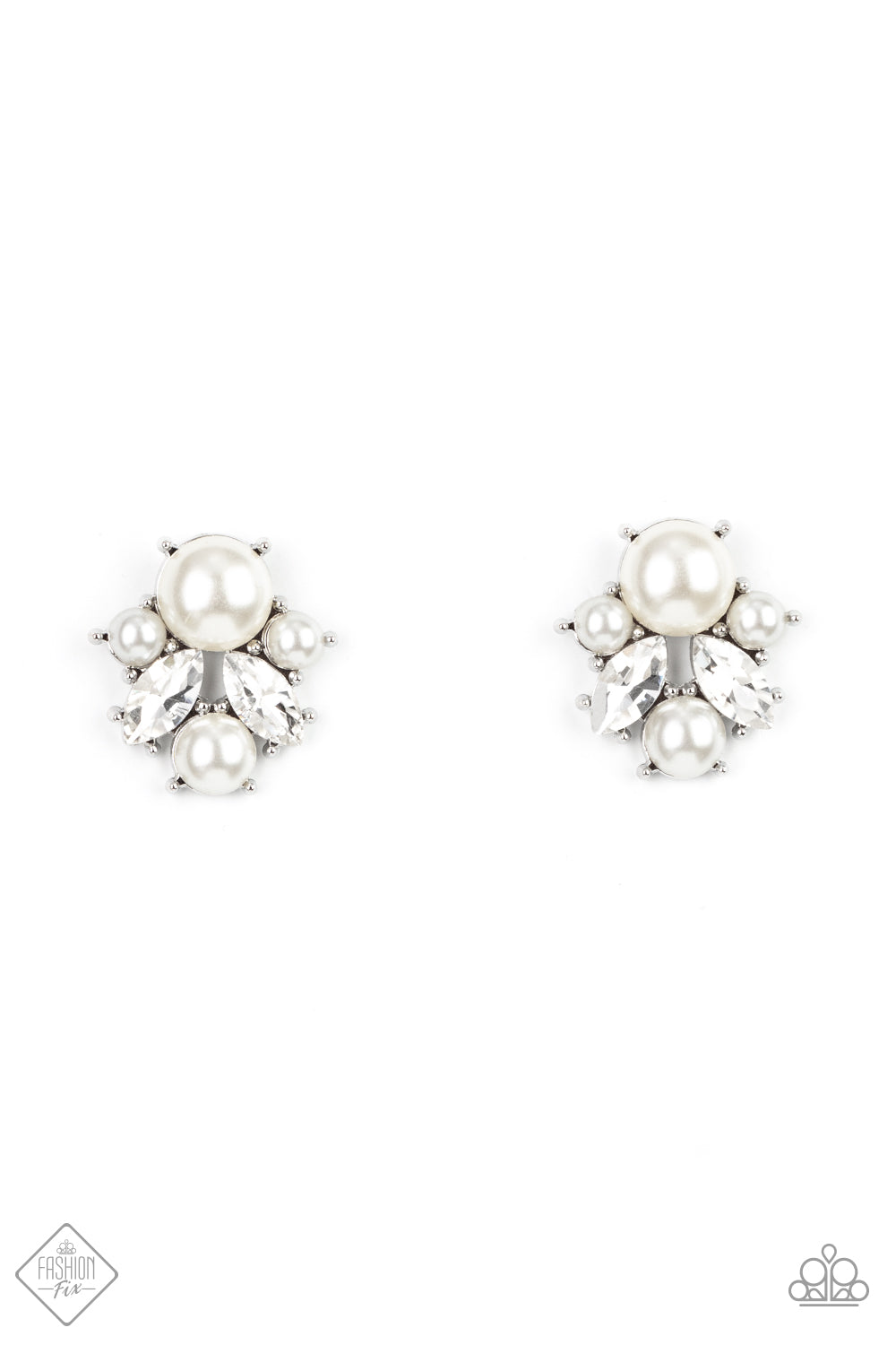 Royal Reverie - White Earring