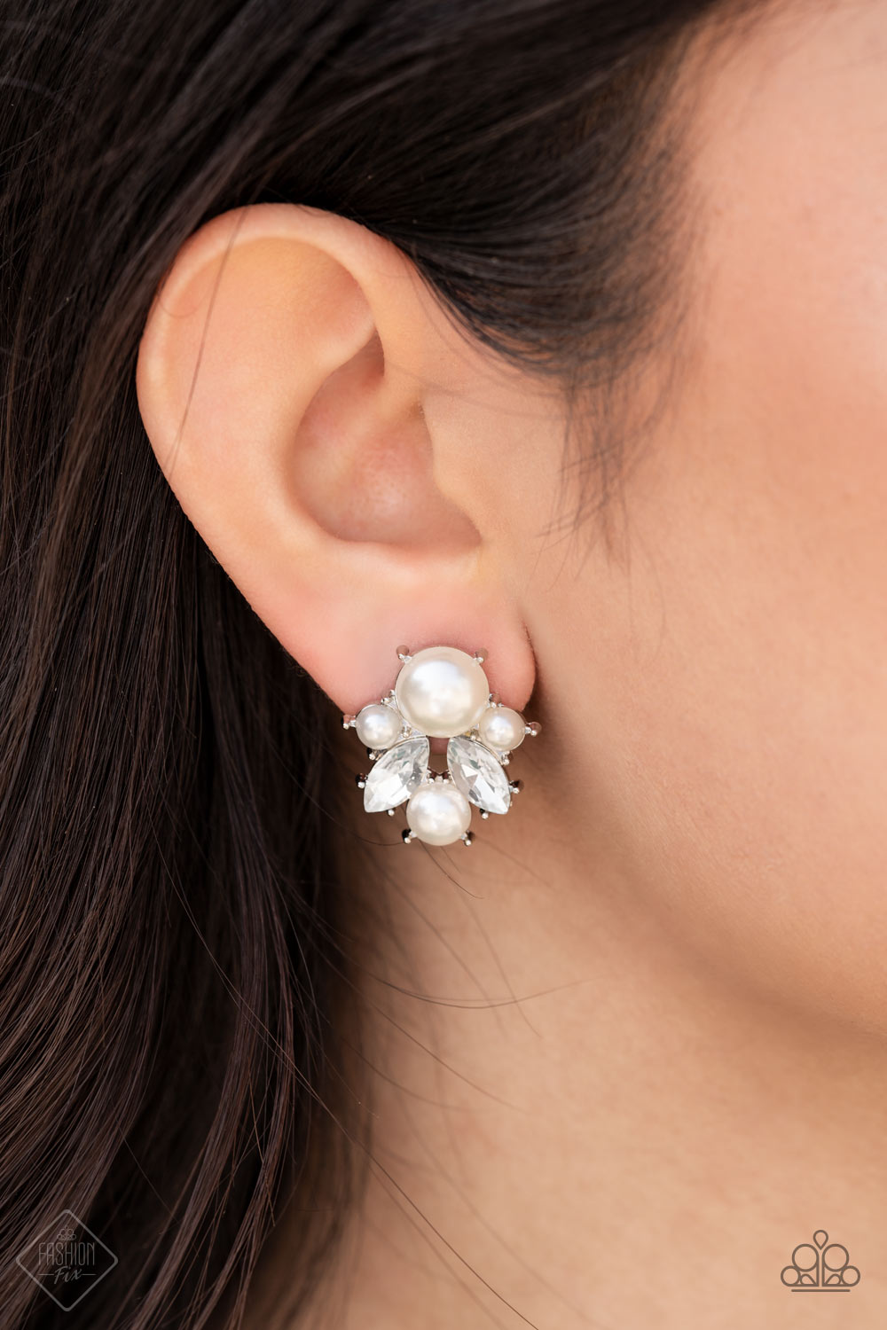 Royal Reverie - White Earring