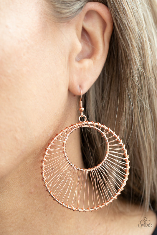 Artisan Applique - Copper Earring