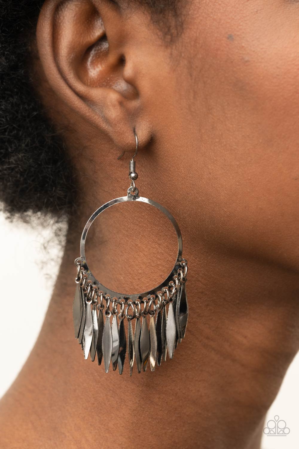 Radiant Chimes - Black Earring
