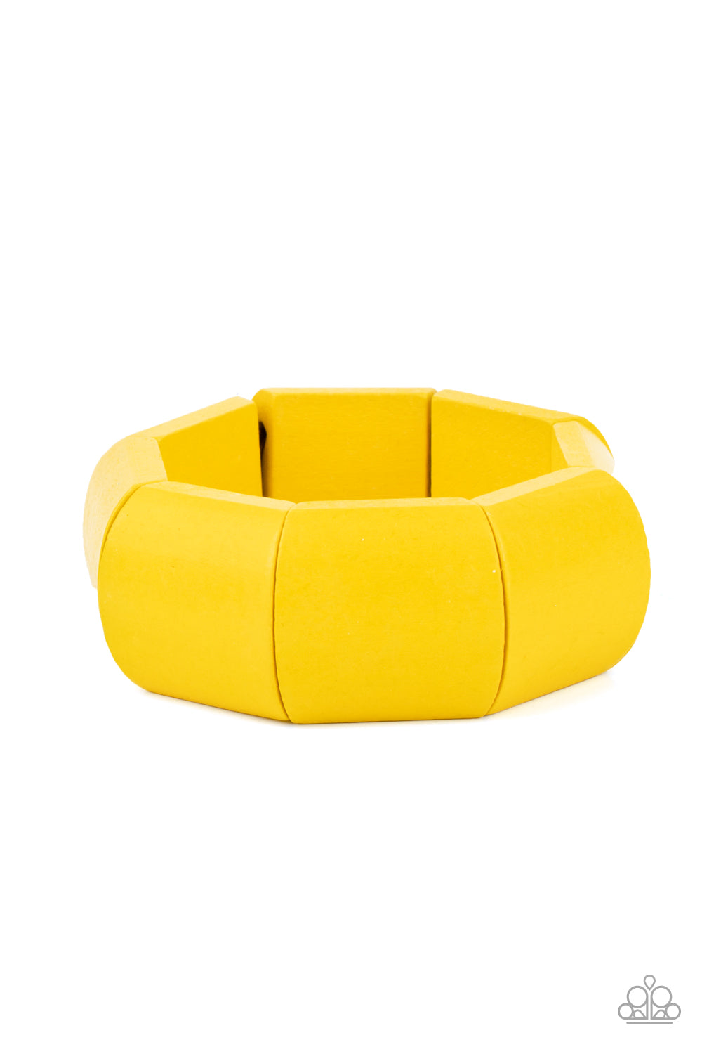 Coconut Cove - Yellow Wood Bracelet
