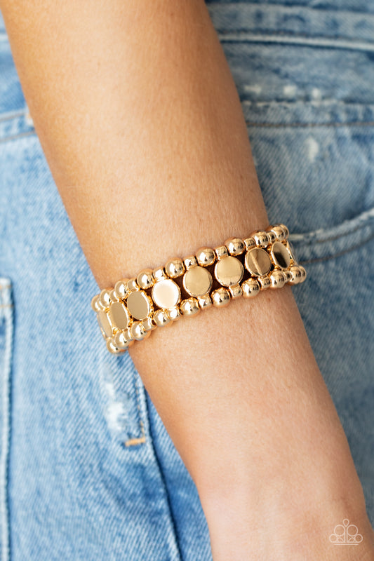 Metro Magnetism - Gold Bracelet