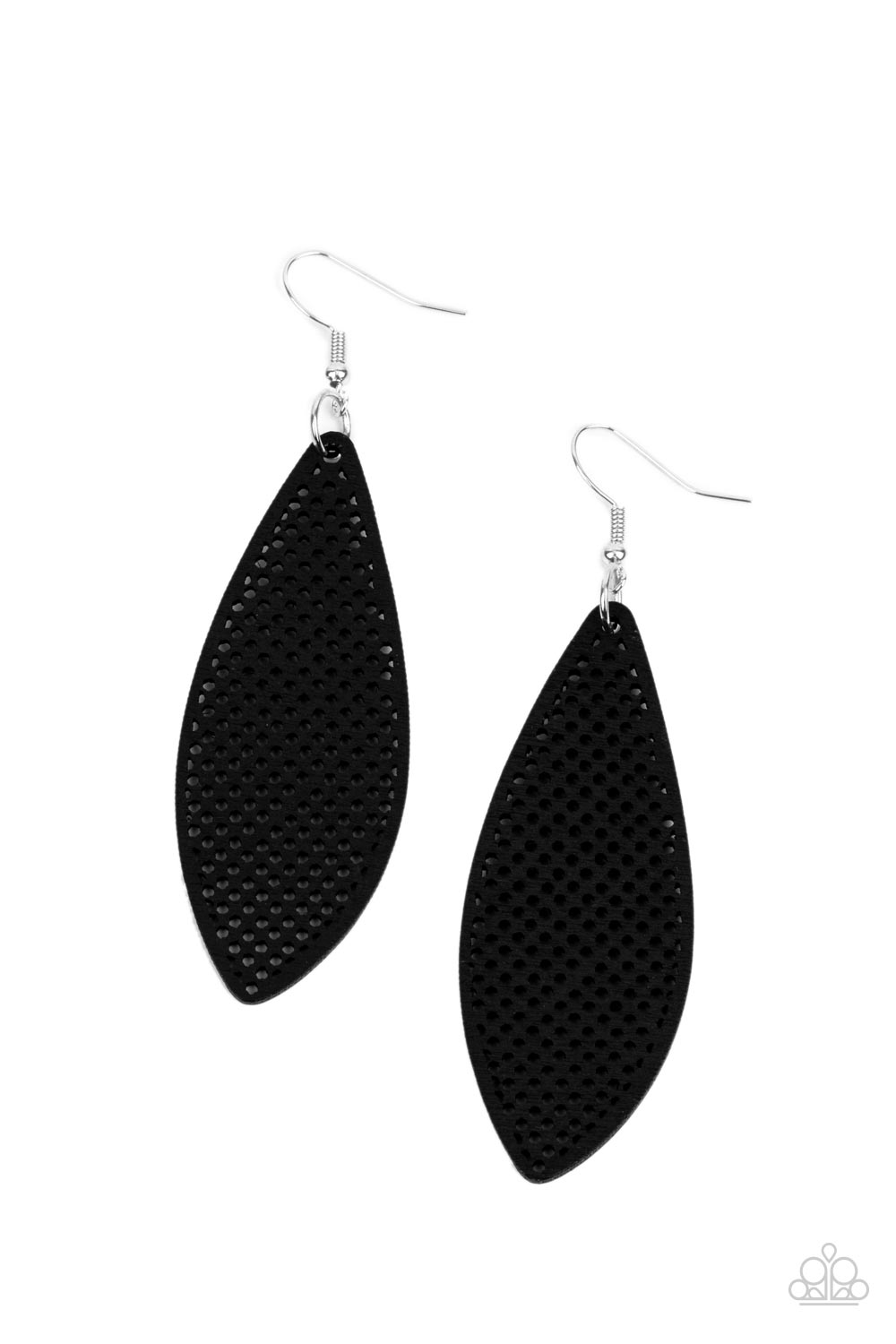 Surf Scene - Black Wood Earring