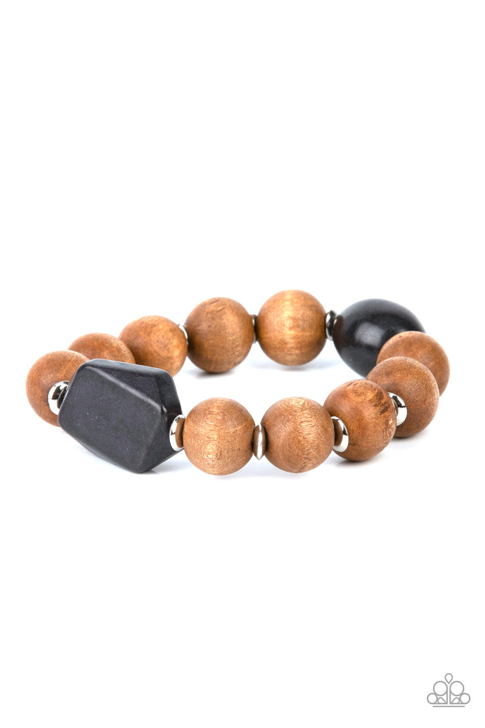 Abundantly Artisan - Black Wood Bracelet