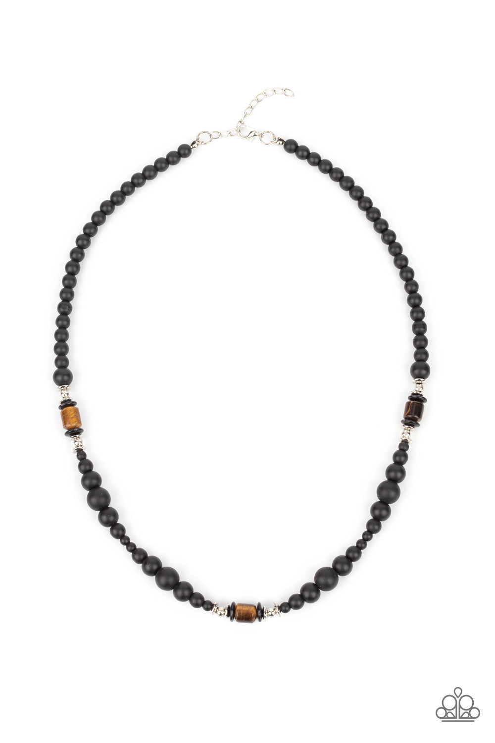 Stone Synchrony - Brown Urban Necklace