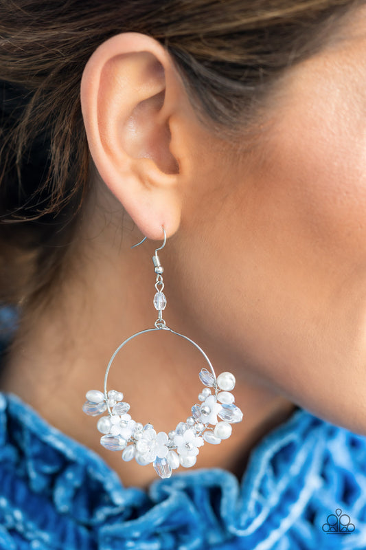 Floating Gardens - White Earring (LOP)