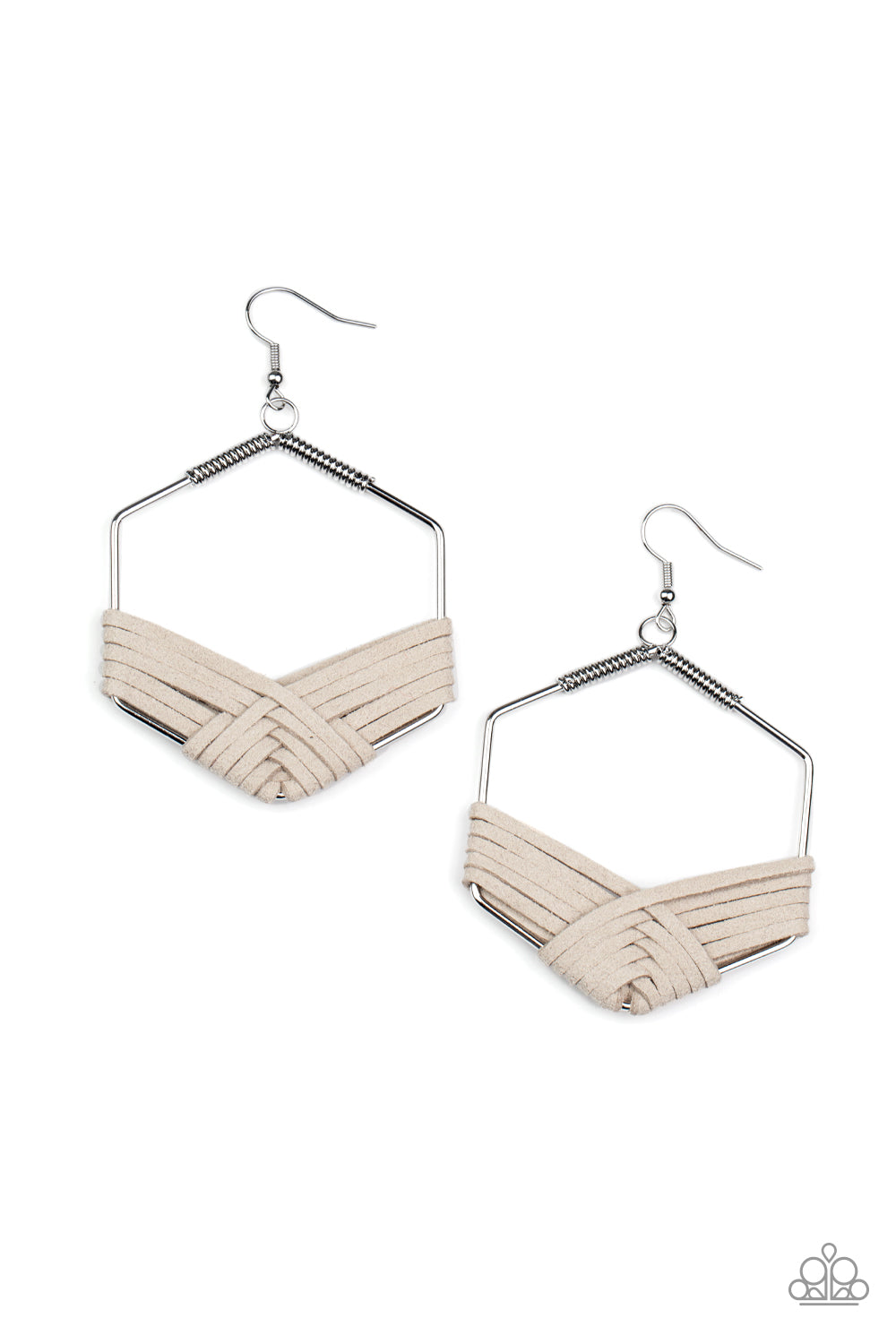 Suede Solstice - Silver Earring